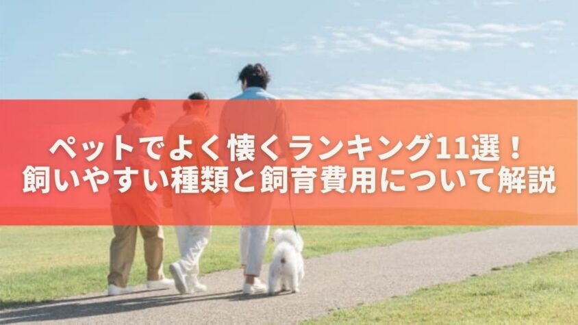 ペットでよく懐くランキング11選！飼いやすい種類と飼育費用について解説